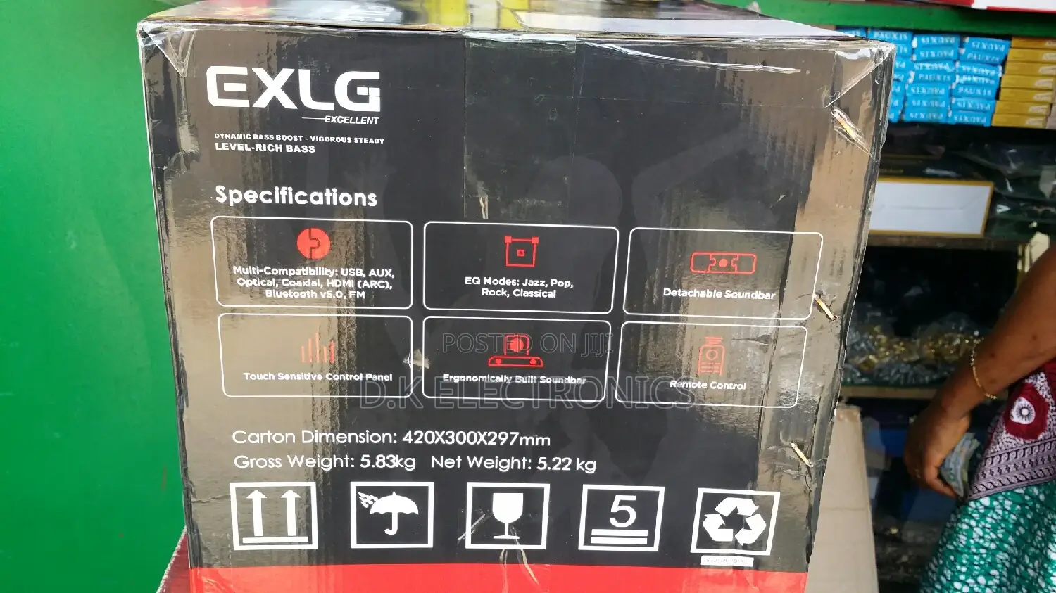 2026 Exlg Ht-873h Soundbar With Wireless Subwoofer