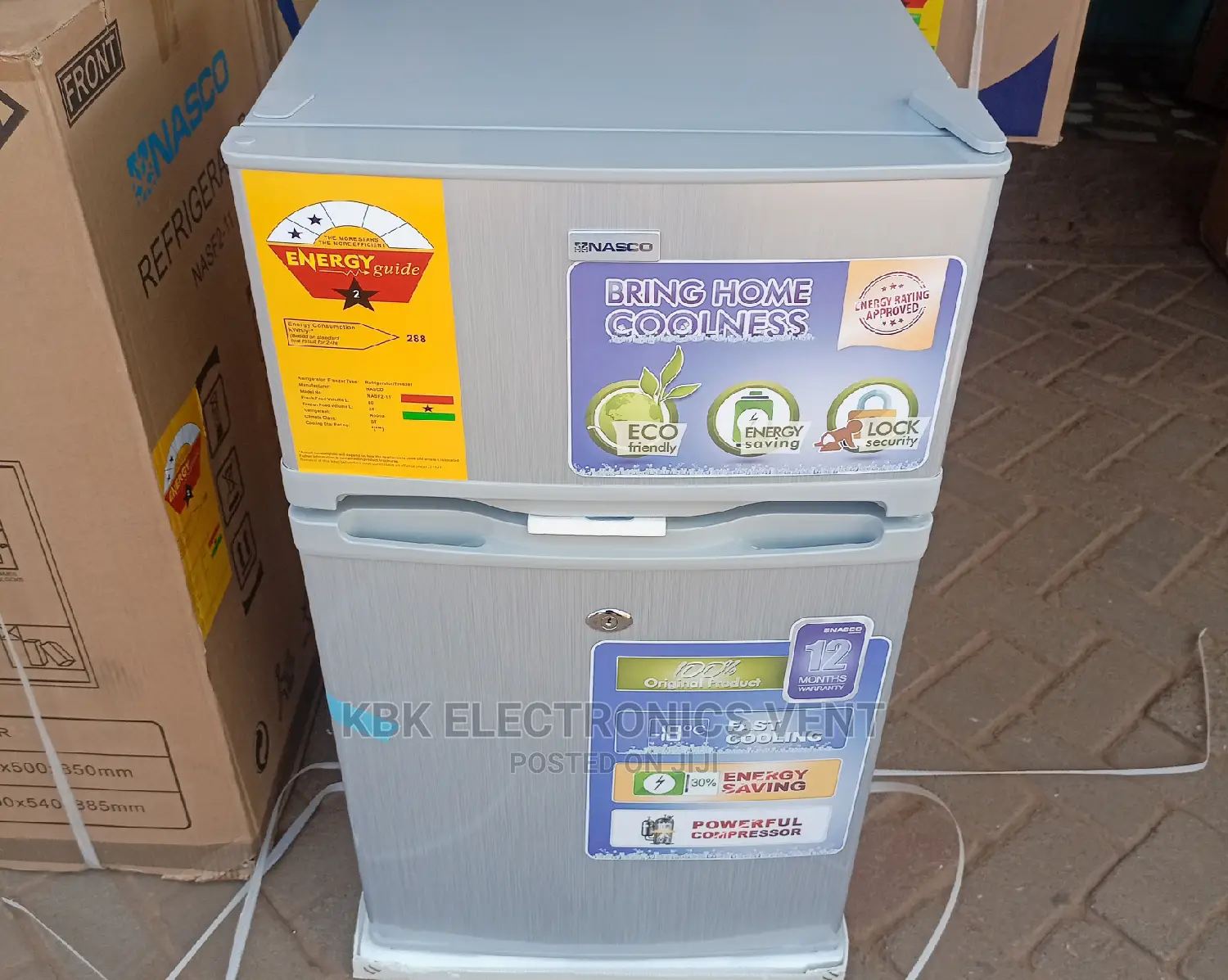 Nasco 85ltr Table Top Double Door Refrigerator