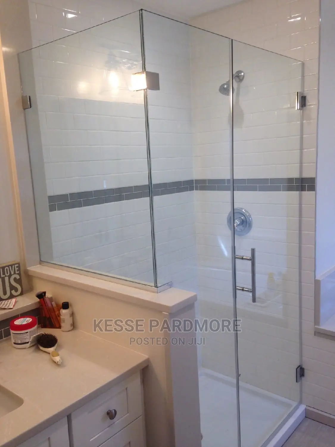 Plain Glass Bathroom