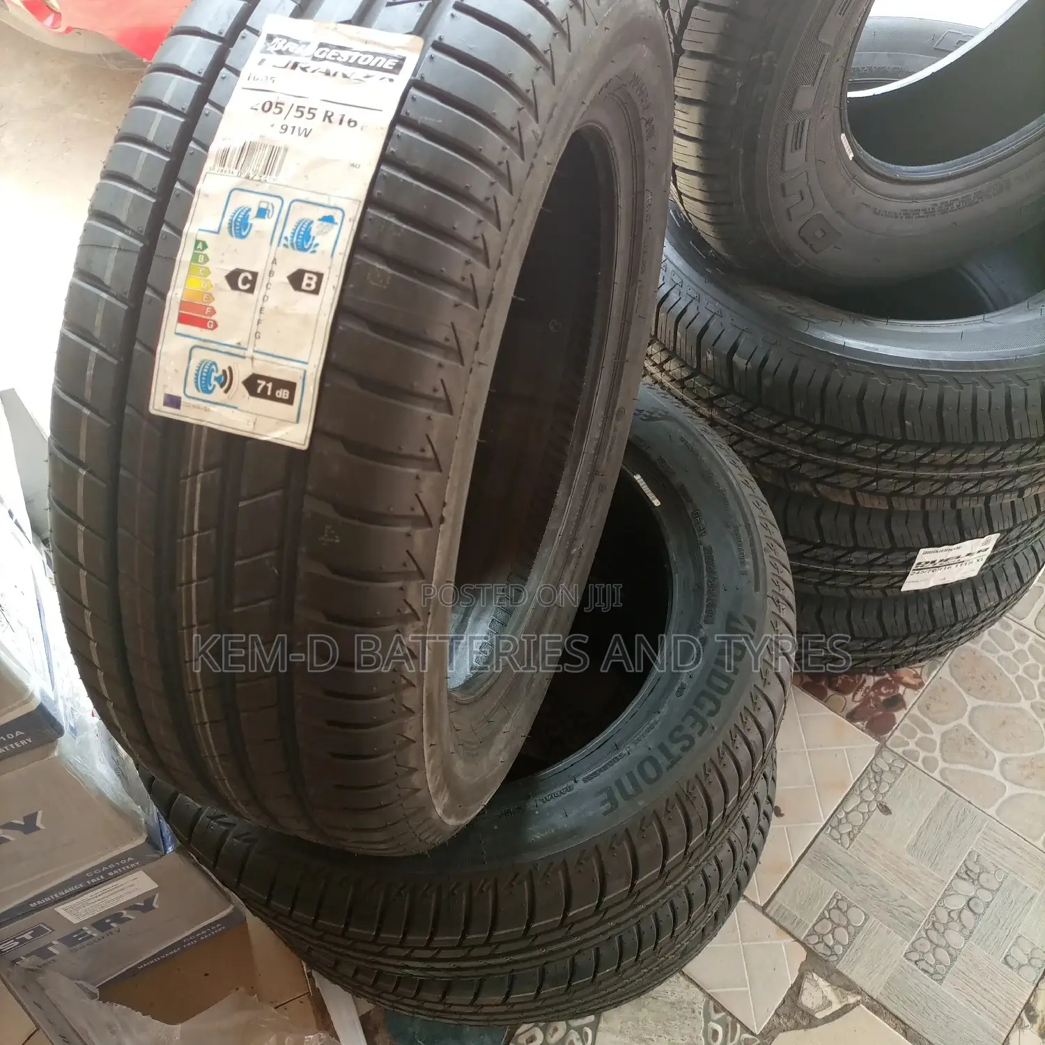 205/55r16 Bridgestone Tyres Tires- Free Delivery