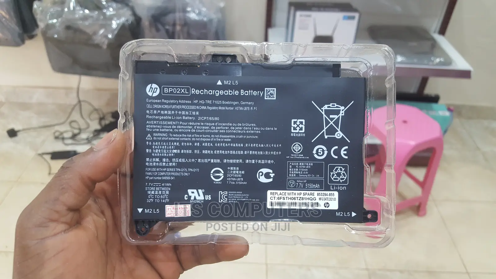 Hp Bp02xl Laptop Battery