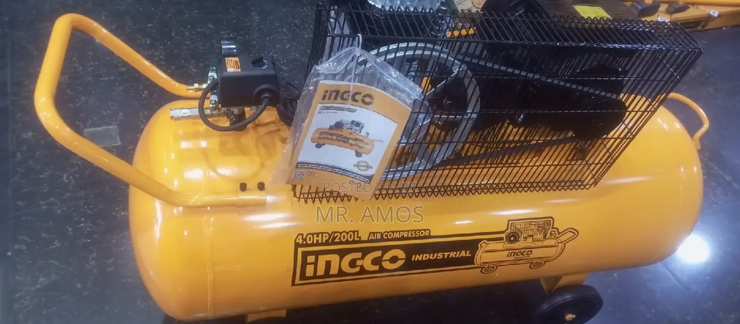 200 Litre Belt Drive Air Compressor With 4.0hp E-Motor - Ac402001