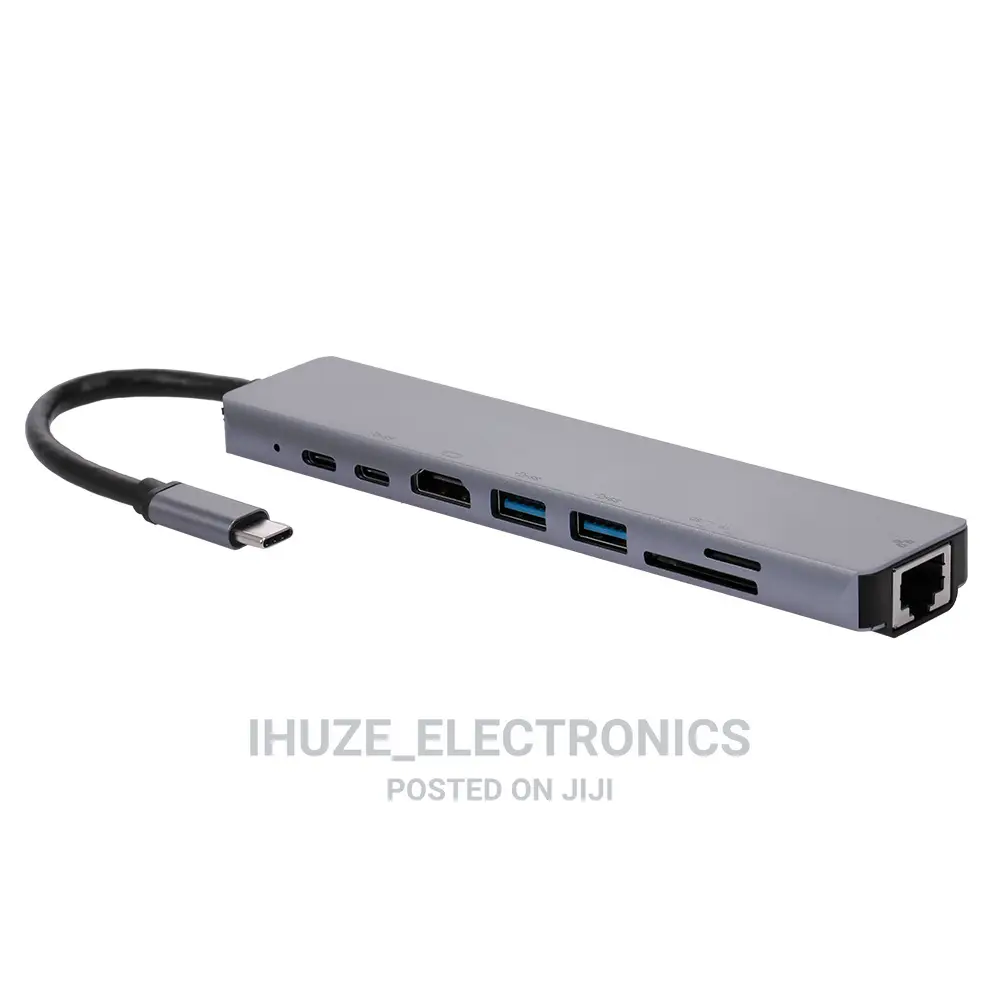 8in1 Usb-C Multi-Function Adapter for Laptops