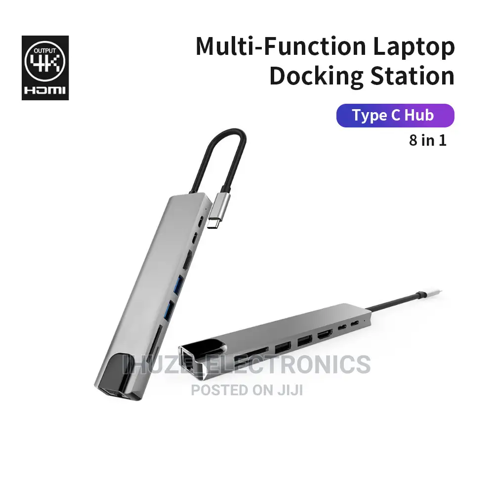 8in1 Usb-C Multi-Function Adapter for Laptops