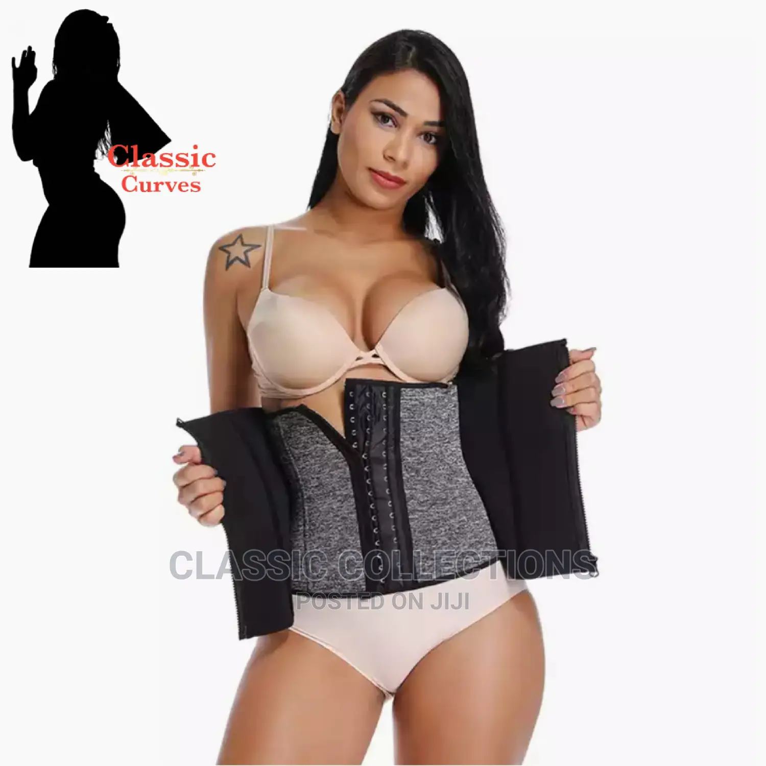 Hook Zip Waist Trainer Corset