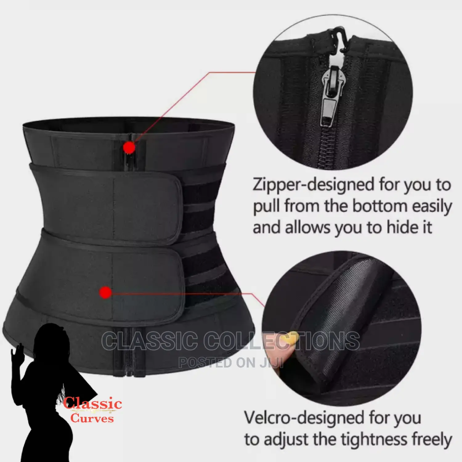 Double Belt Zip Tummy Control Trainer