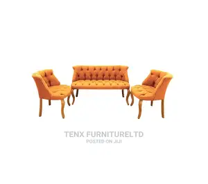 Sofa Sued Fabric Tuffted Button (4seater)
