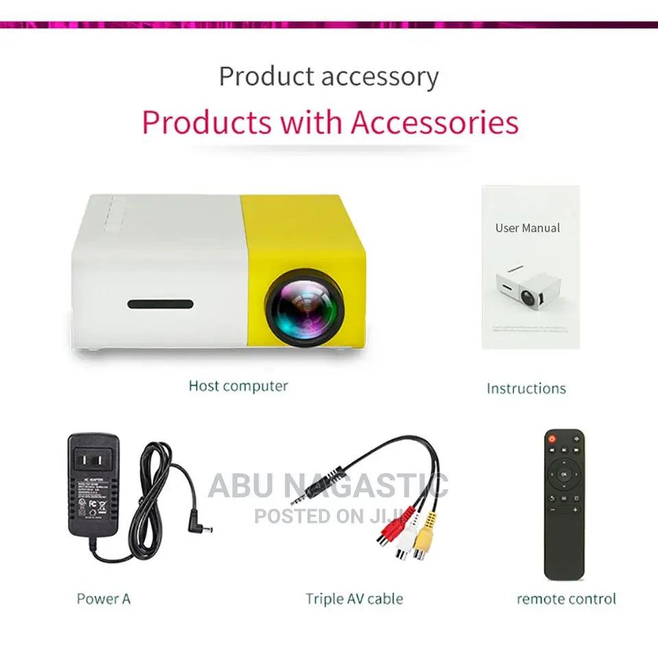 Mini Portable Projector 600 Lumens