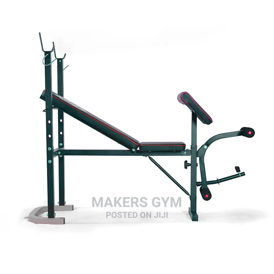 Weights Bench With Built Rack