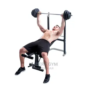Weights Bench With Built Rack