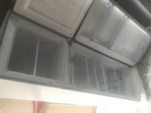 Recessed Handle Nasco Double Door Refrigerator 166L