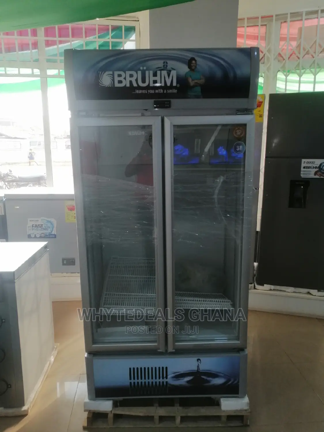 Fast Freezing Bruhm Double Door Beverage Cooler