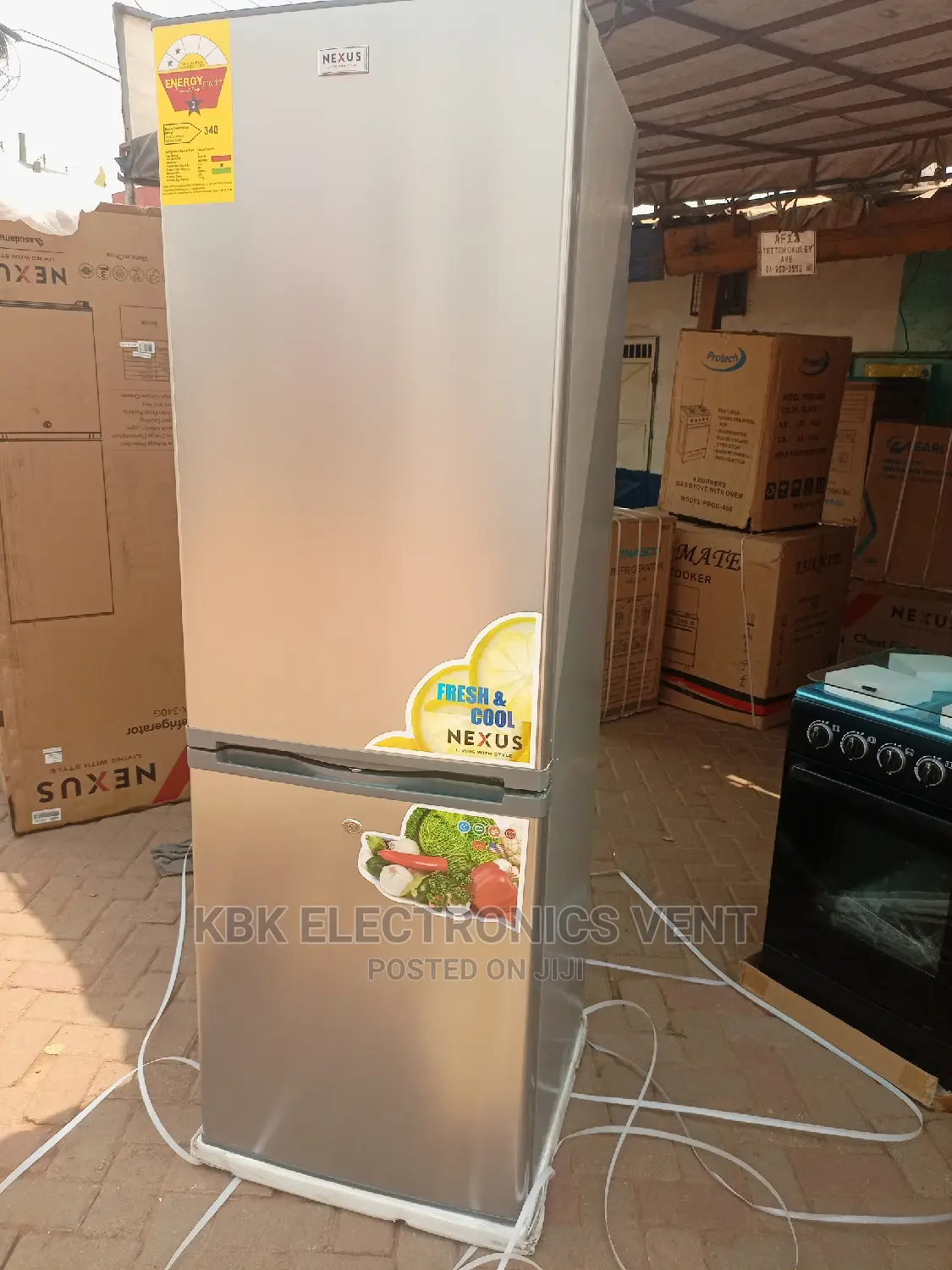 Nexus 320ltr Double Door Refrigerator Bottom Freezer.