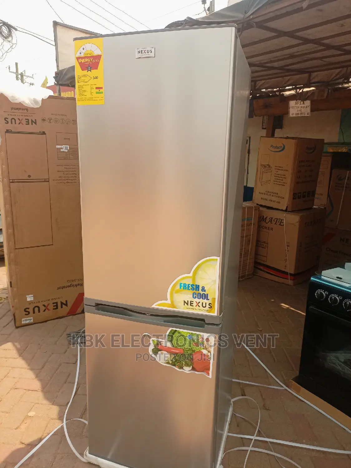 Nexus 320ltr Double Door Refrigerator Bottom Freezer.