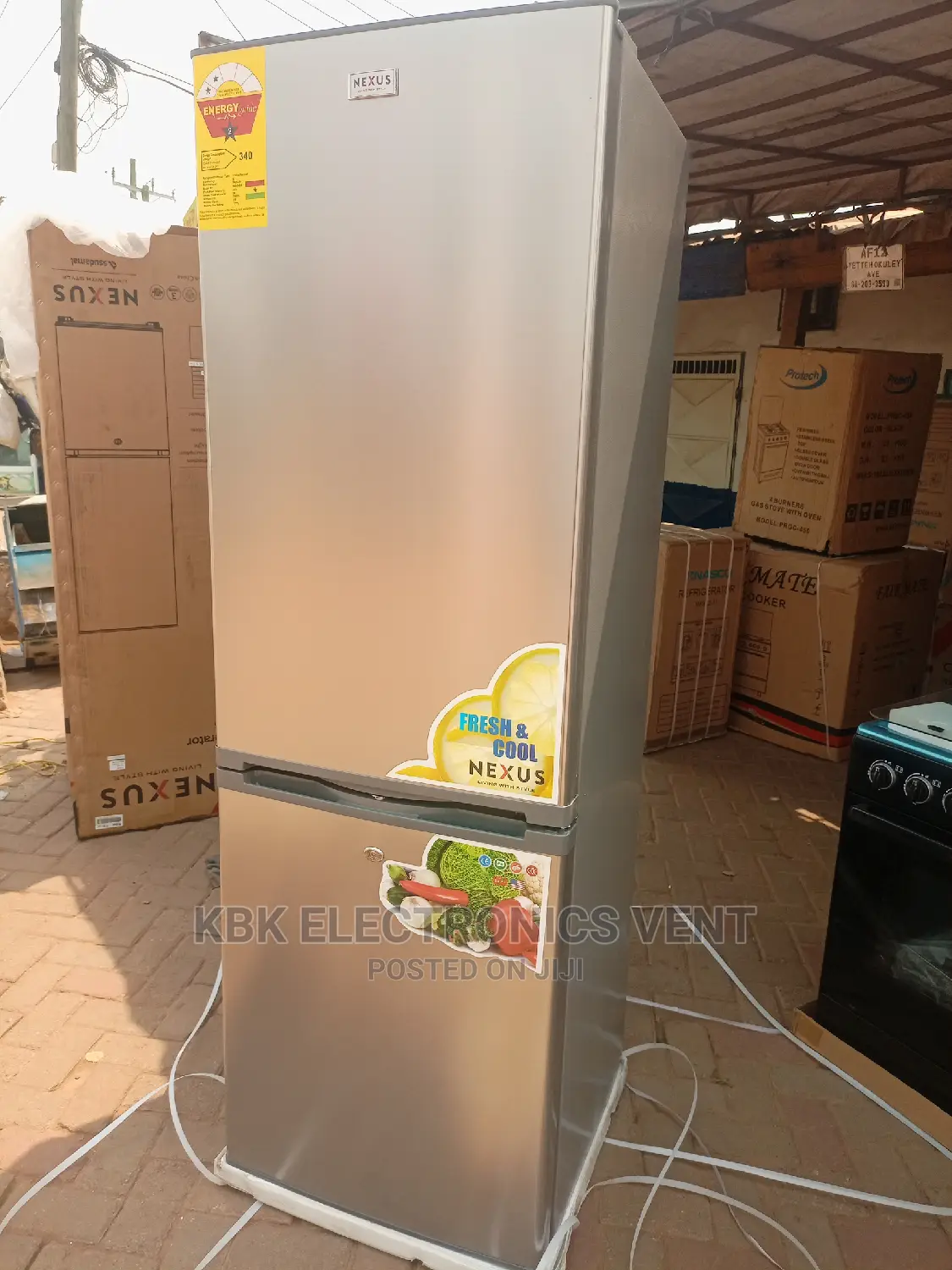Nexus 320ltr Double Door Refrigerator Bottom Freezer.
