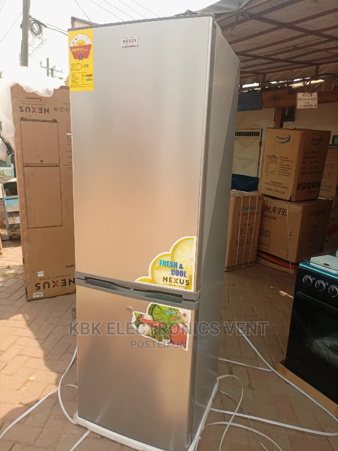 Nexus 320ltr Double Door Refrigerator Bottom Freezer.