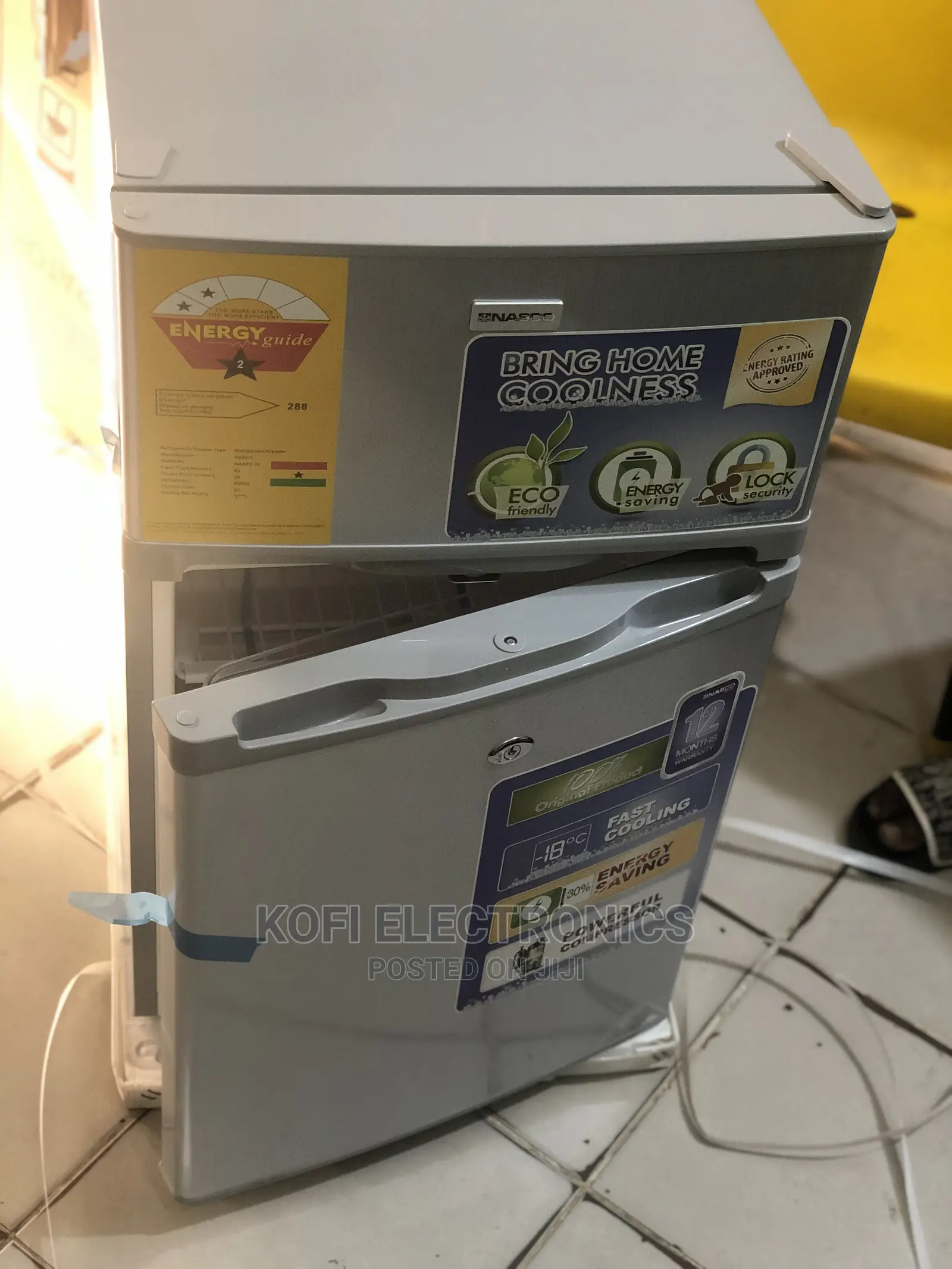 New Nasco 87ltr Double Door Top Freezer Nasf2-11s