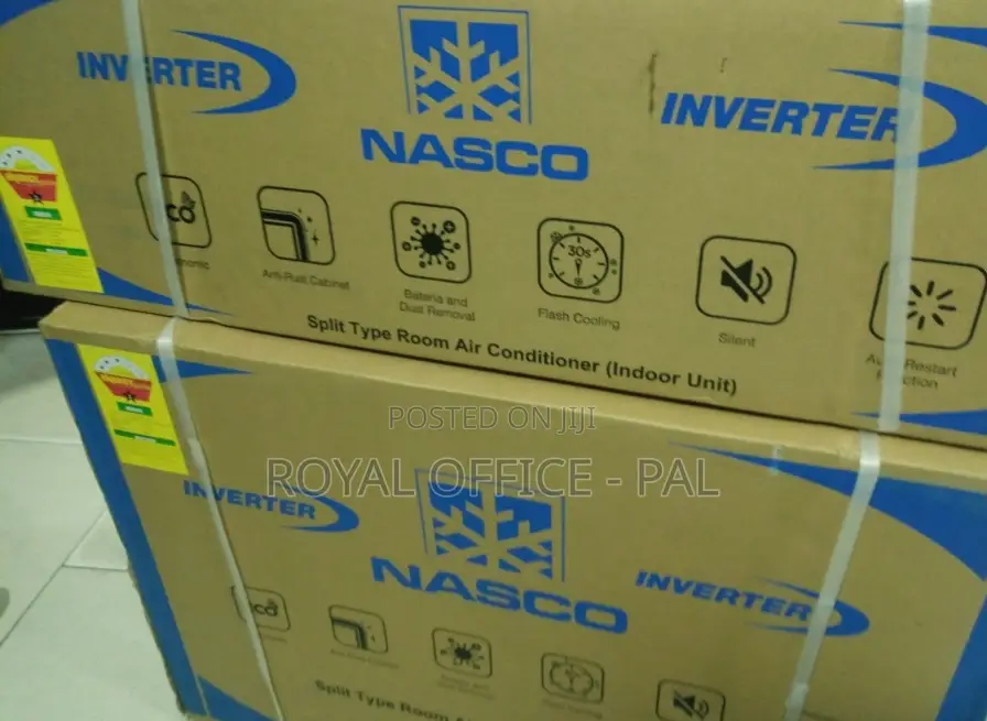 3 Coil Nasco R410 Gas Inverter Split Ac 1.5 Hp Air Condition
