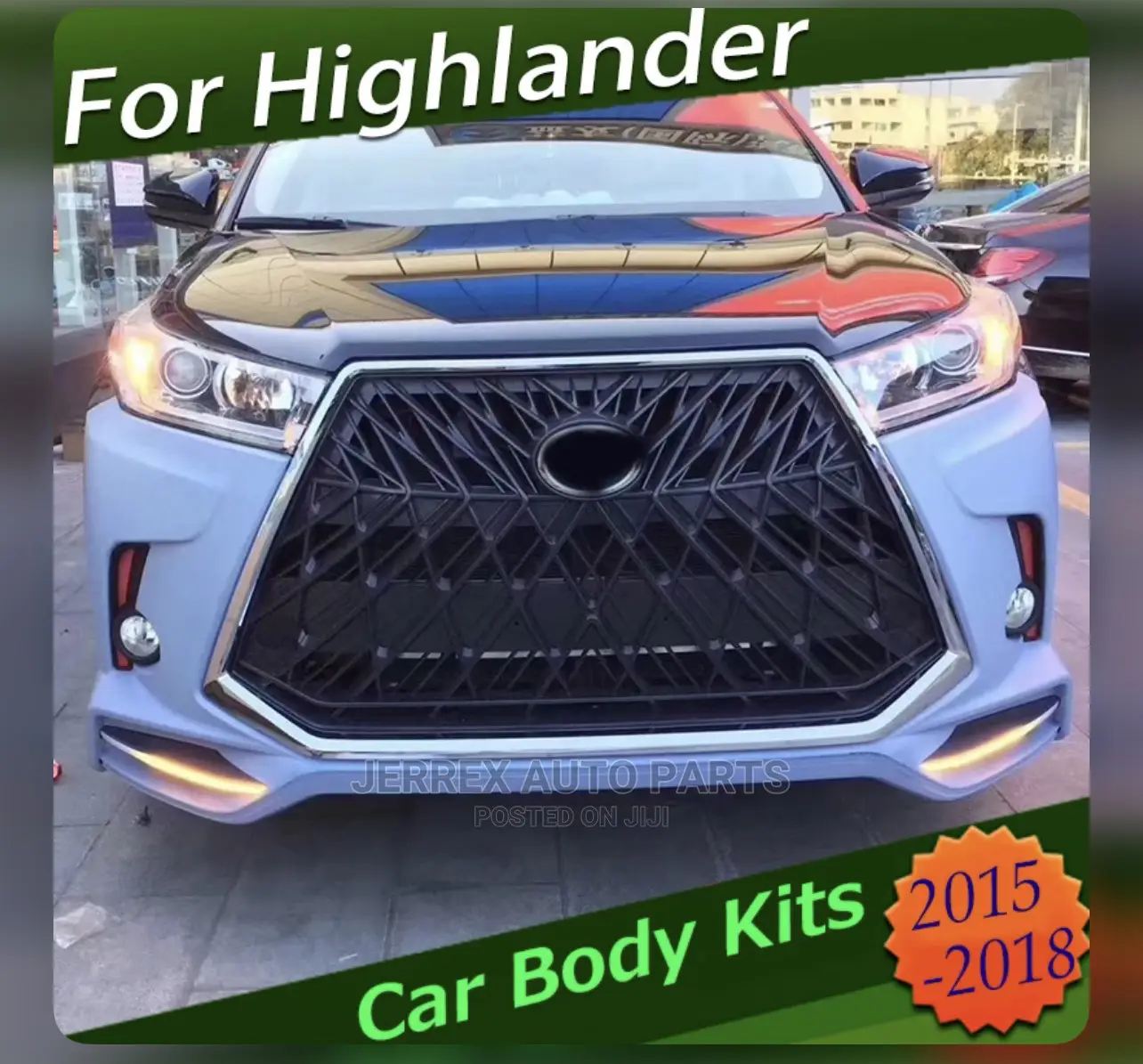 Toyota Highlander 2014-2019 Upgraded Bumper Front Back