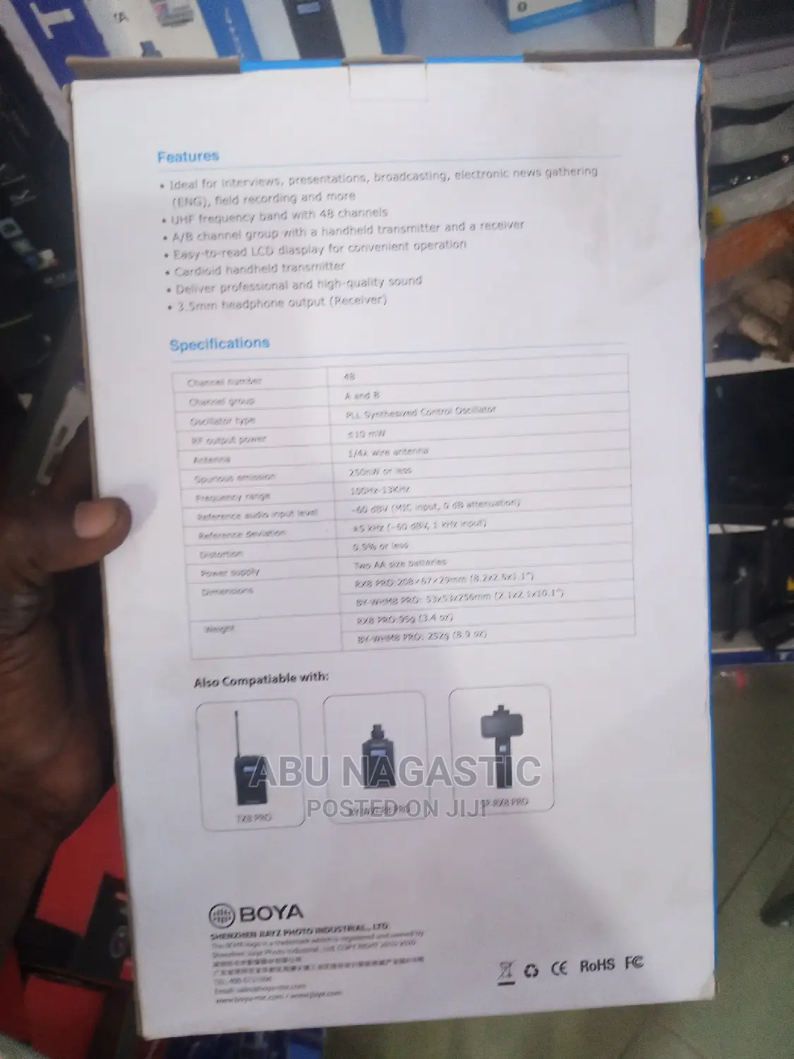 Boya BY-WM8 Pro Wireless Microphone