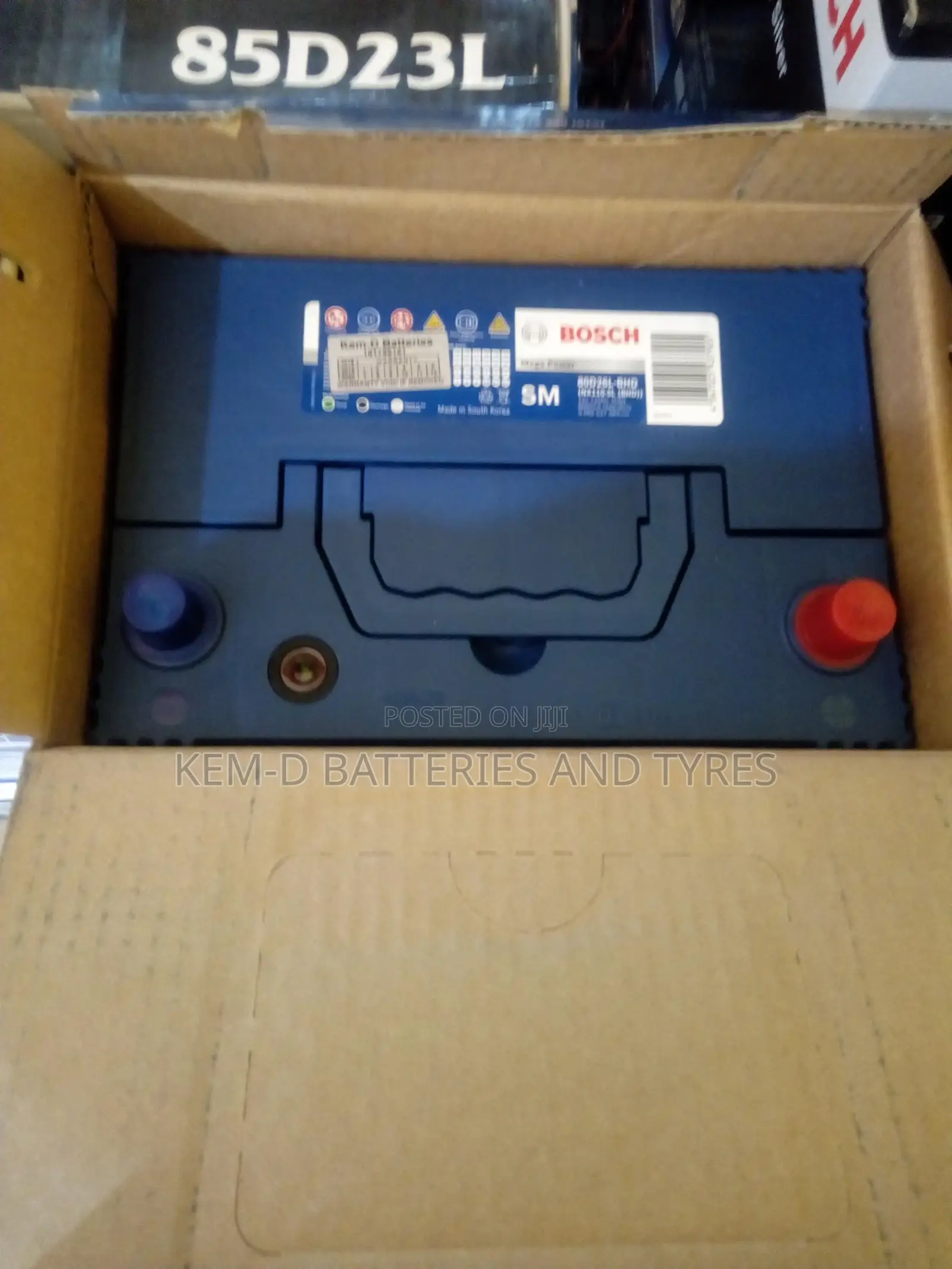 15 Plates Bosch Battery + Free Delivery