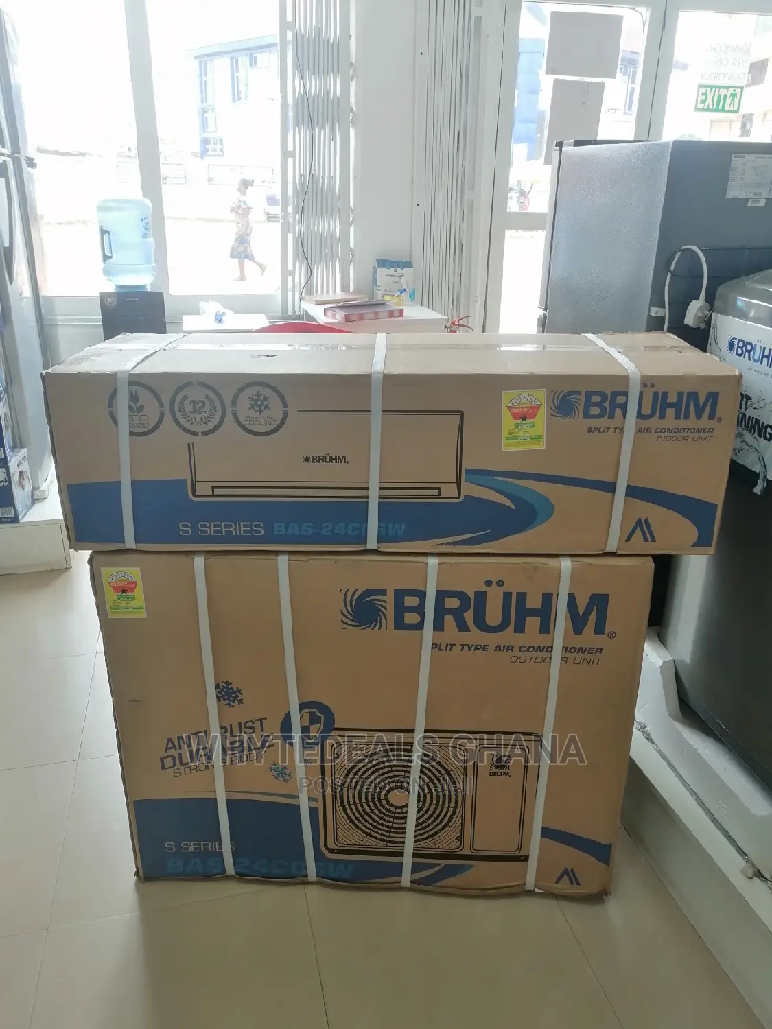 BRUHM Gold Fin 2.0hp Split Air Conditioner 40% Energy Saving