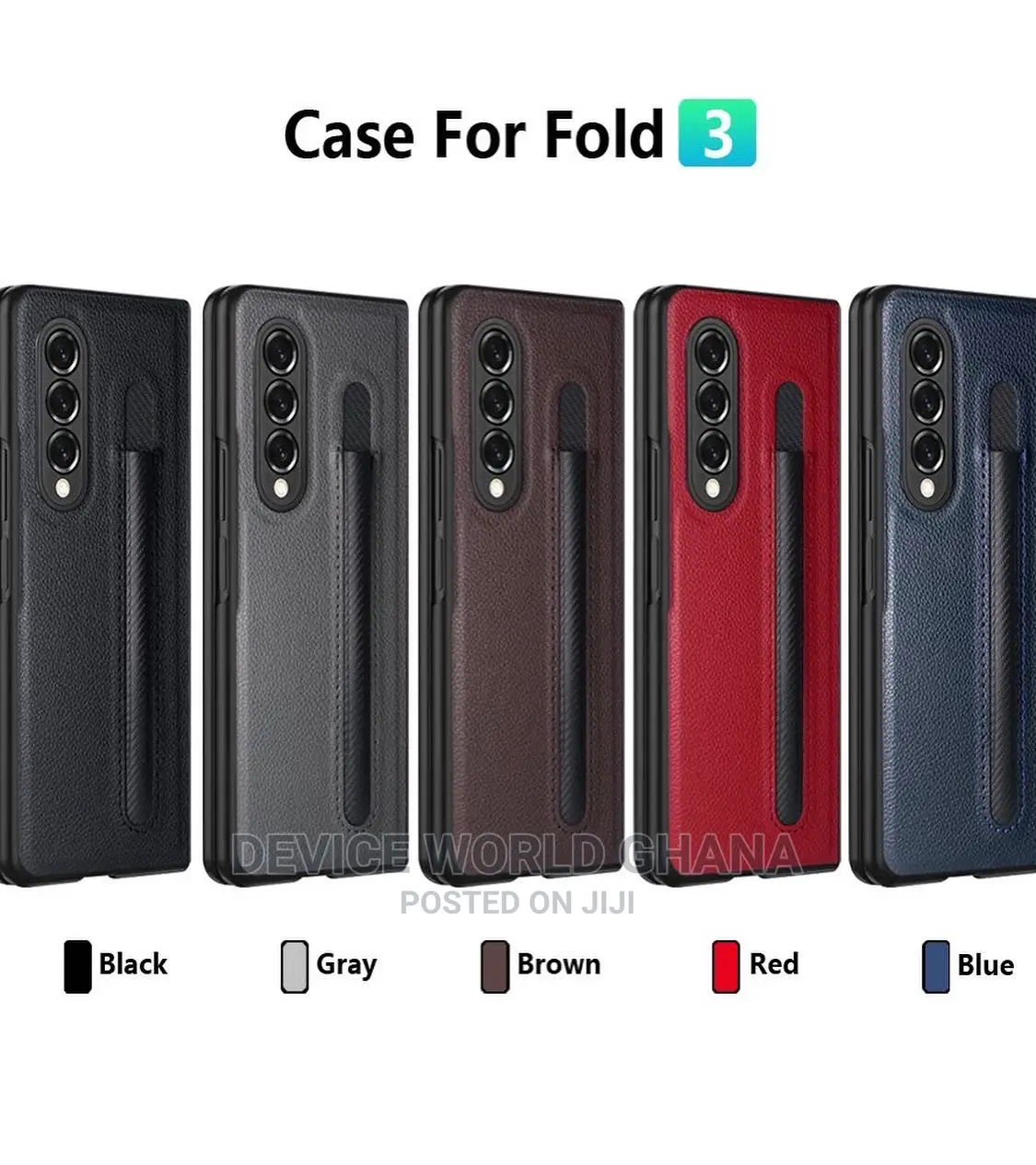 Saffiano Leather Protective Case Available 4 Samsung Zfold 3