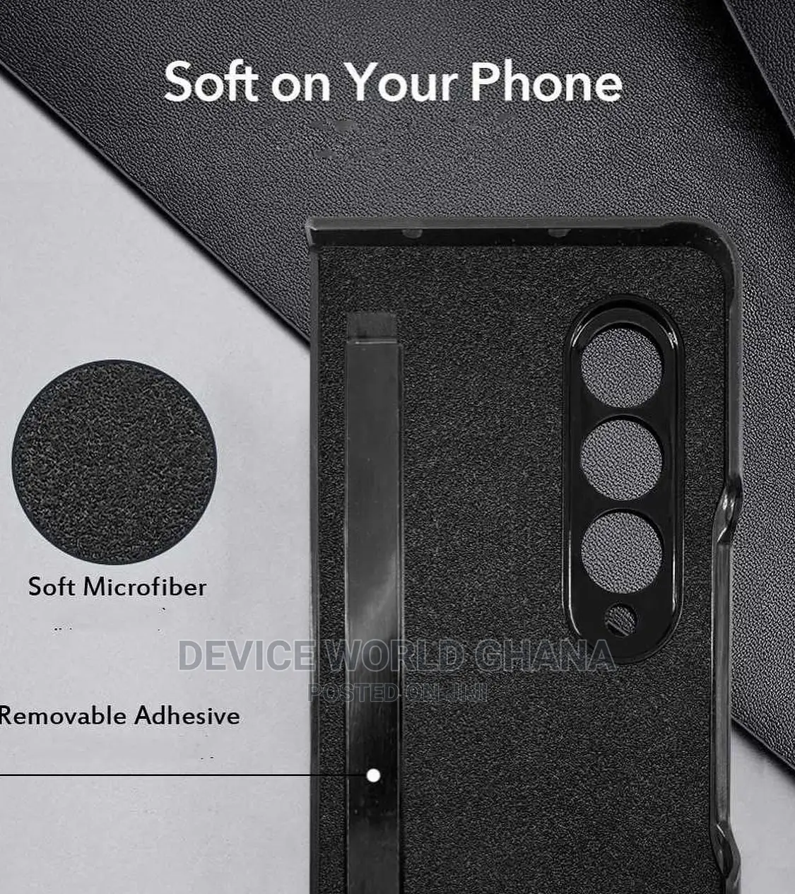 Saffiano Leather Protective Case Available 4 Samsung Zfold 3