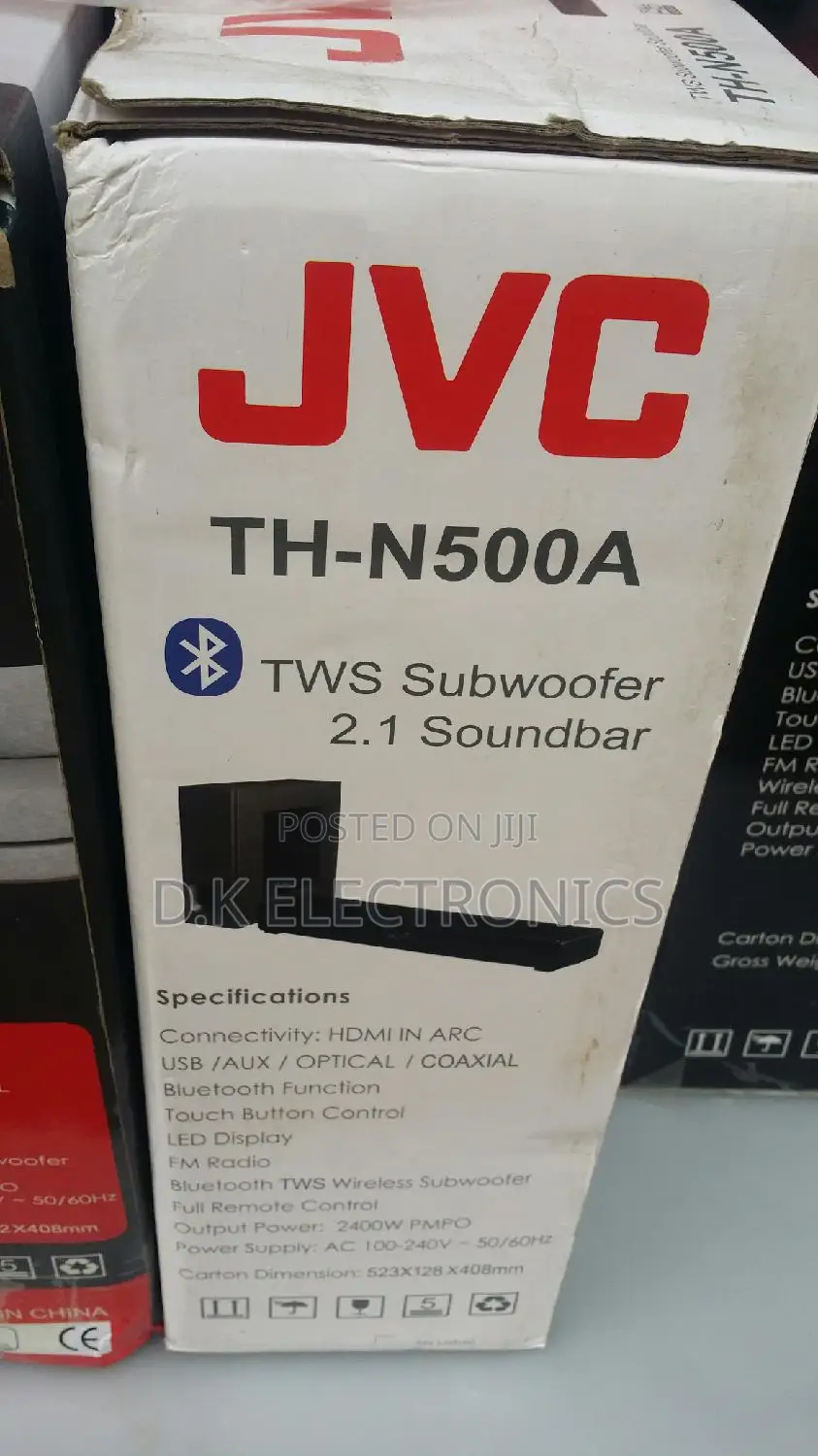 2026 JVC Th-N500a Wireless Subwoofer With Soundbar