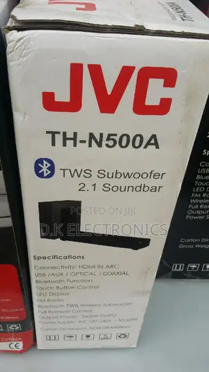 2026 JVC Th-N500a Wireless Subwoofer With Soundbar