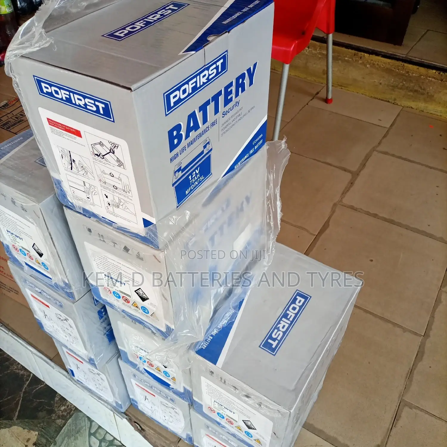 15 Plates Pofirst Battery 12v75ah - Free Delivery