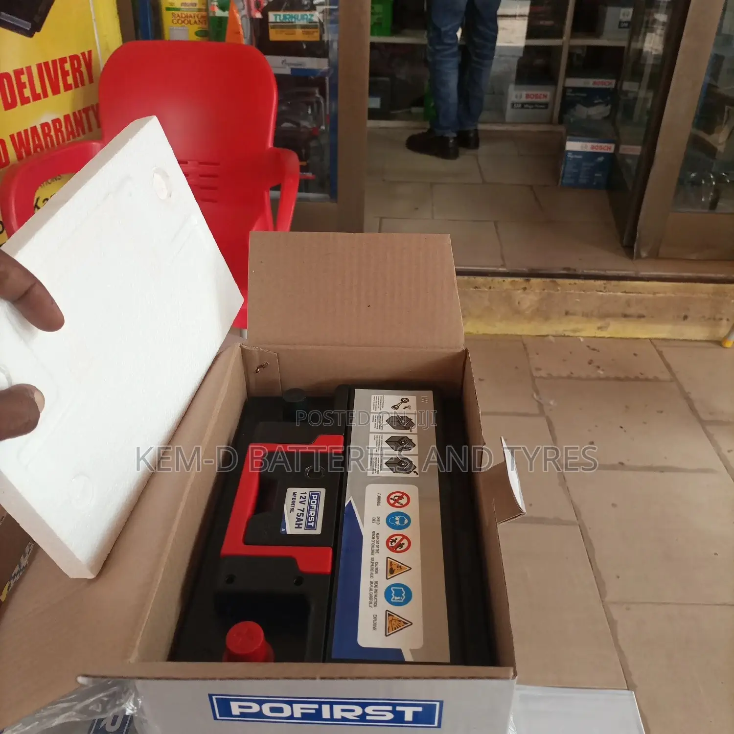 15 Plates Pofirst Battery 12v75ah - Free Delivery