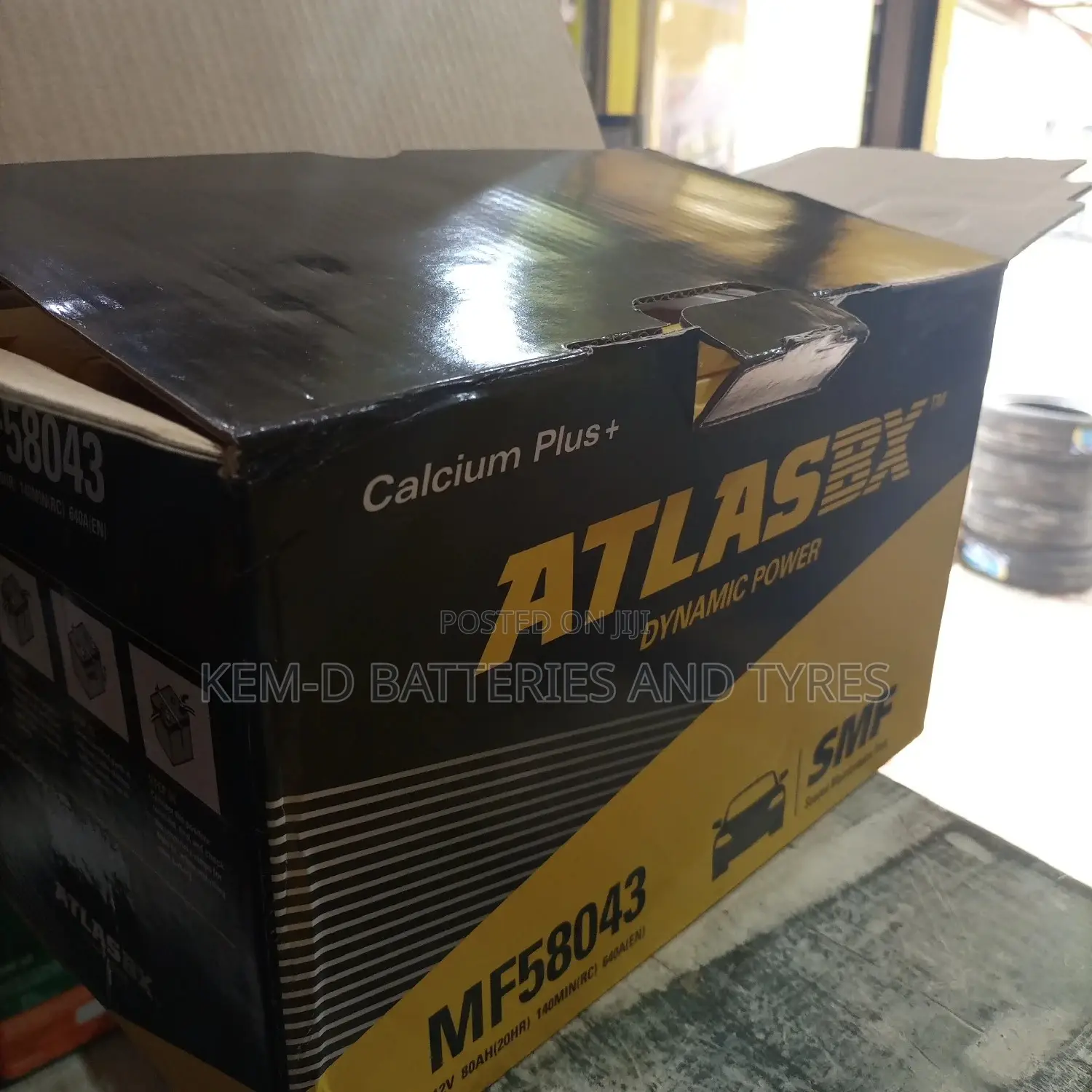 80ah 17 Plates Atlas Battery for Benz - Free Delivery