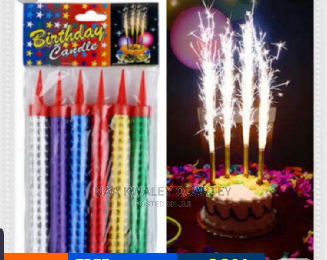 Sparkling Fountain Cake Candles