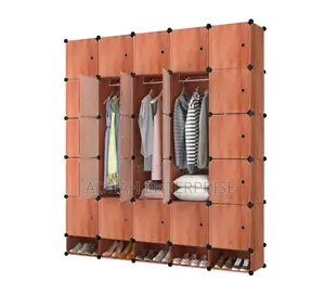 16 Cubes Metallic Wardrobe