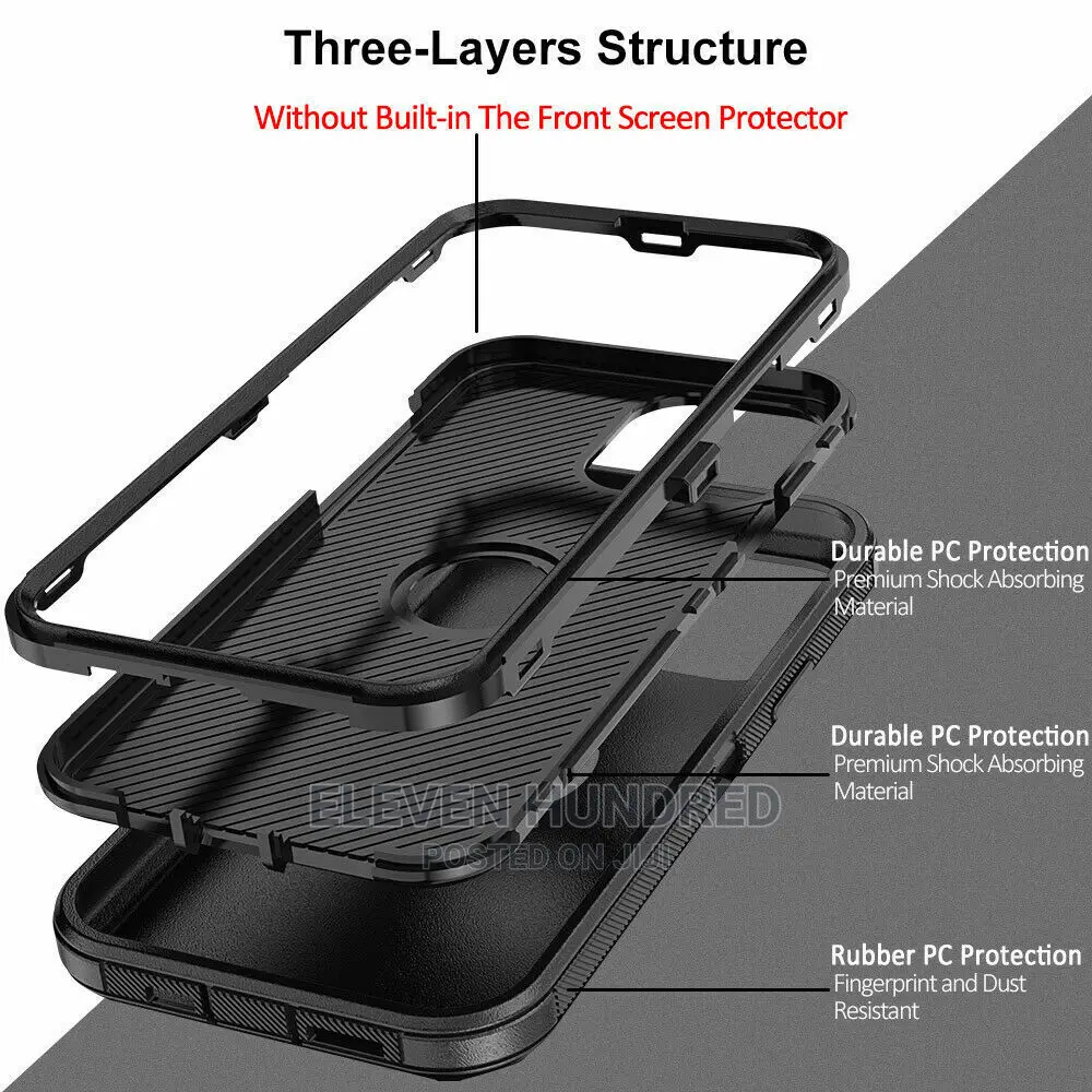 iPhone 16/15/ 14/13/12 / Heavy Duty Case.