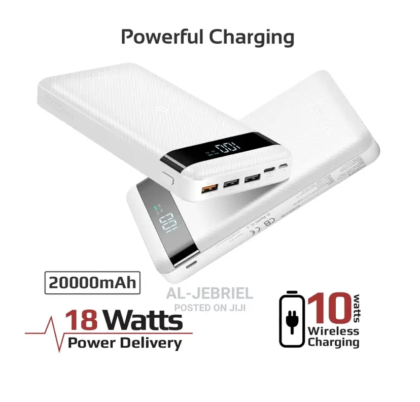 Promate Auratank-20 – 10W Qi Fast Wireless 20000mah