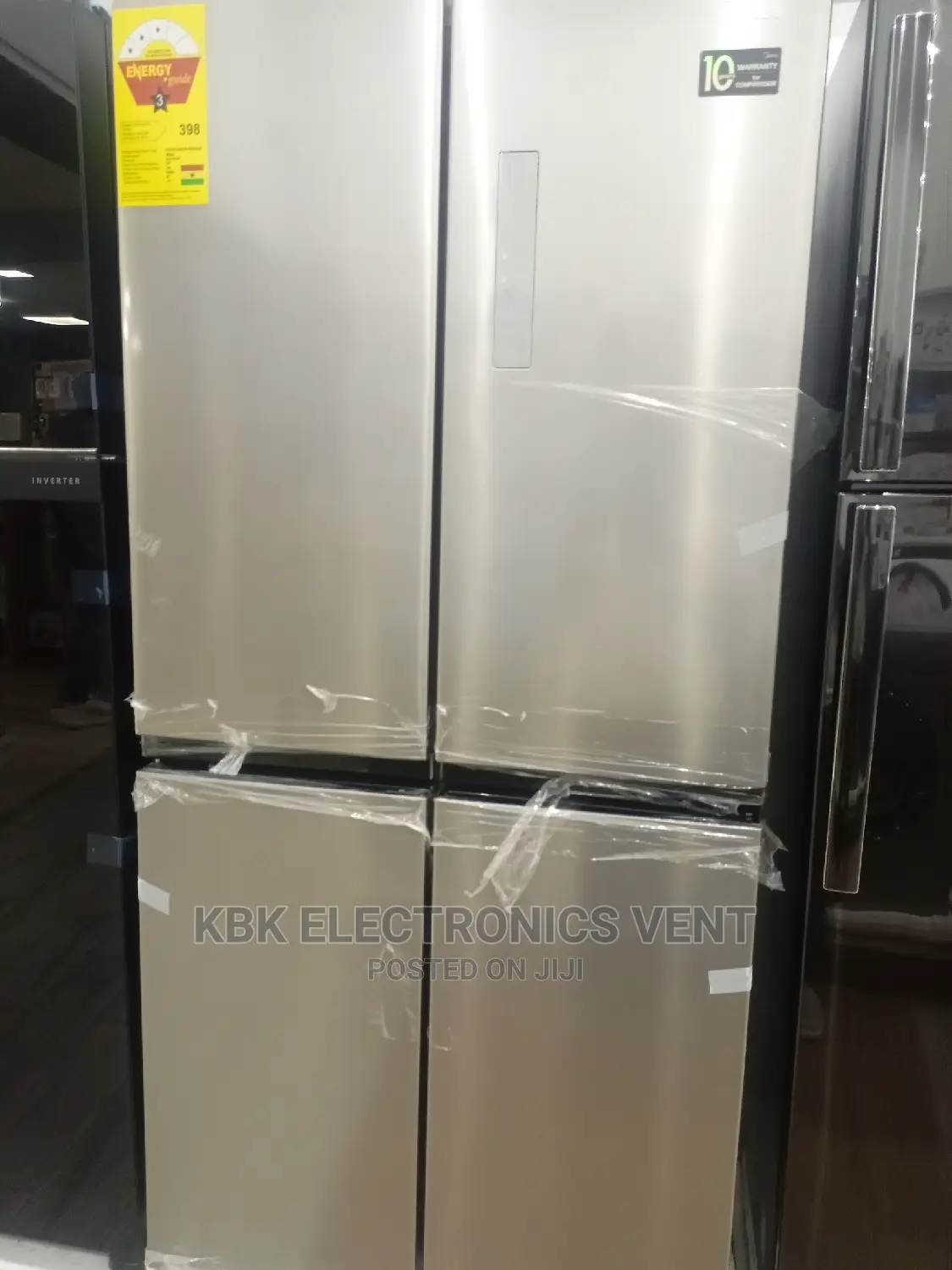 Midea 430ltr 4doors Side By Side Refrigerator