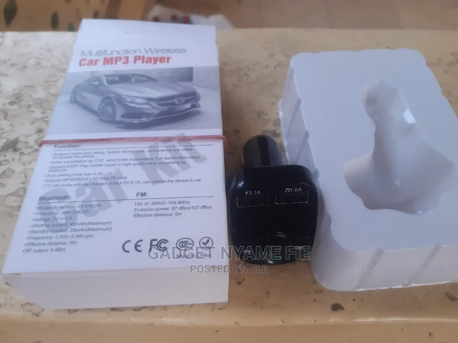Car Bluetooth Player + Charger