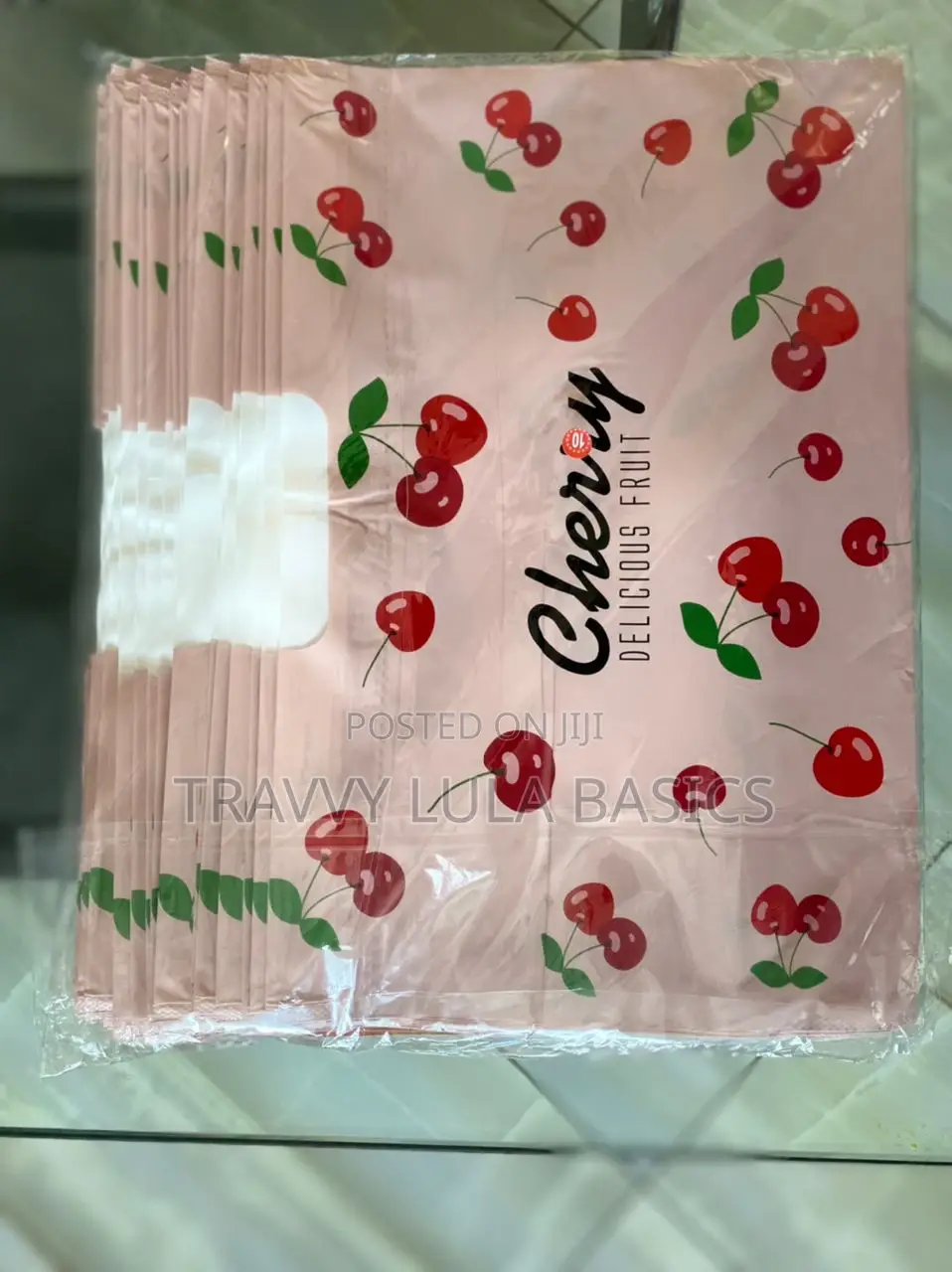 Cherry Design Drawstring Bags