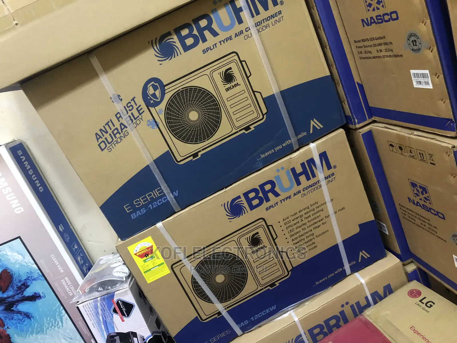 Brand New Bruhm BAS-12CCSW 1.5HP Split Air Conditioner