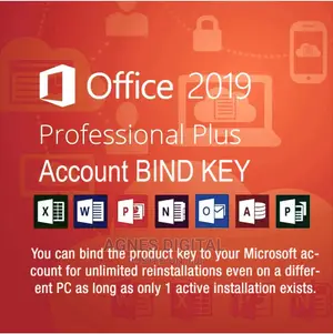 Microsoft Office Pro Plus 2019 Key Bind Retail (Lifetime)