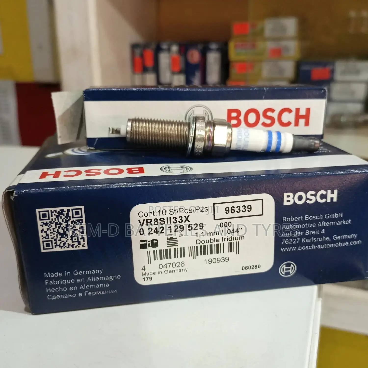 Bosch Vr8sii33x 96339 Double Iridium Spark Plugs