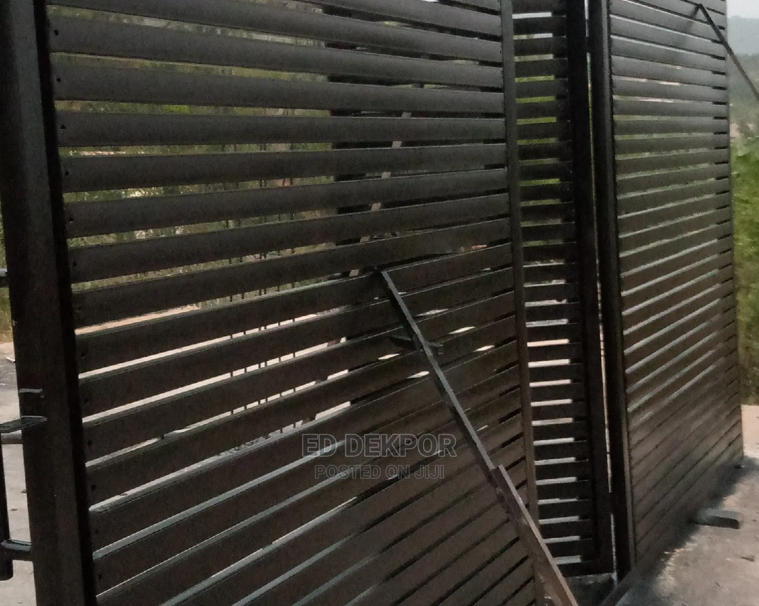 Transparent Metal Sliding Gate