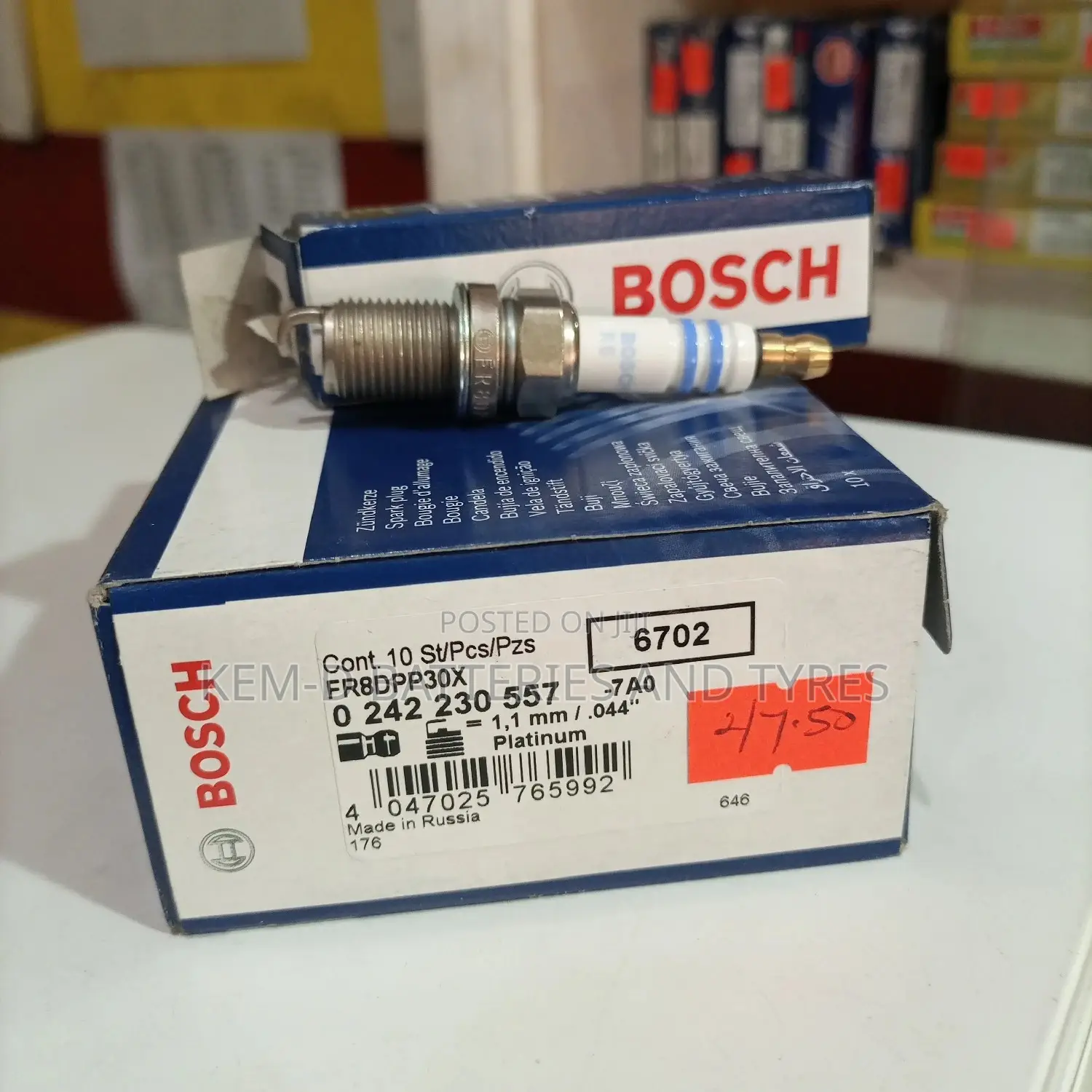 Bosch 6702 FR8DPP30X Platinum Spark Plug