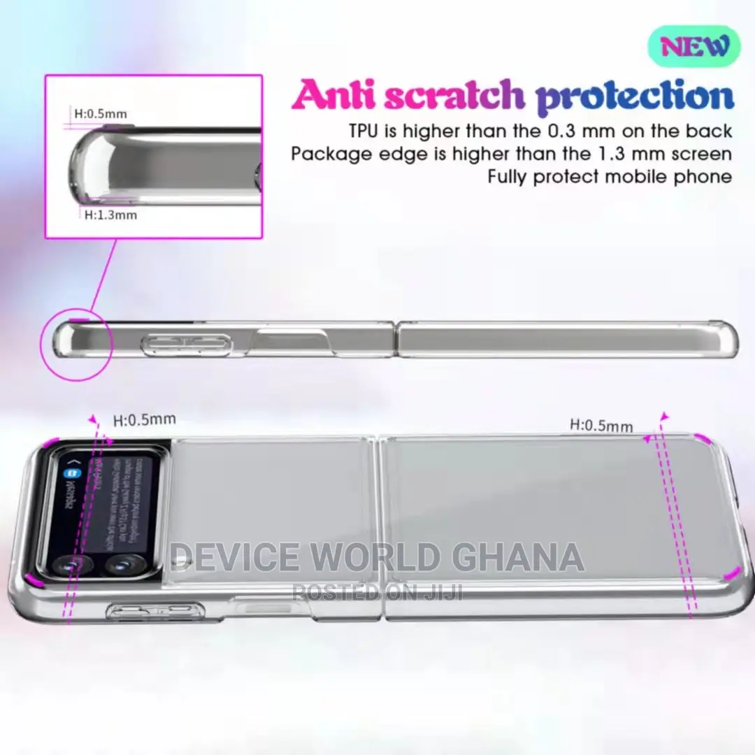 Clear Transparent Case for Samsung Z Flip 3