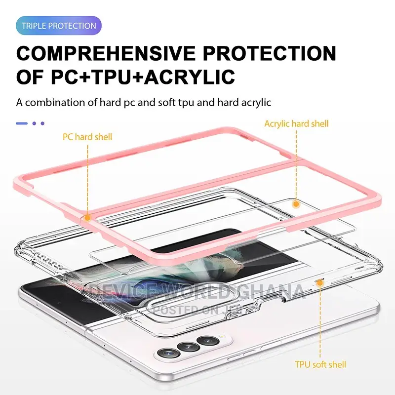 Blueo Trans. Hybrid Shockproof Case 4 Samsung Fold 3 Zflip3