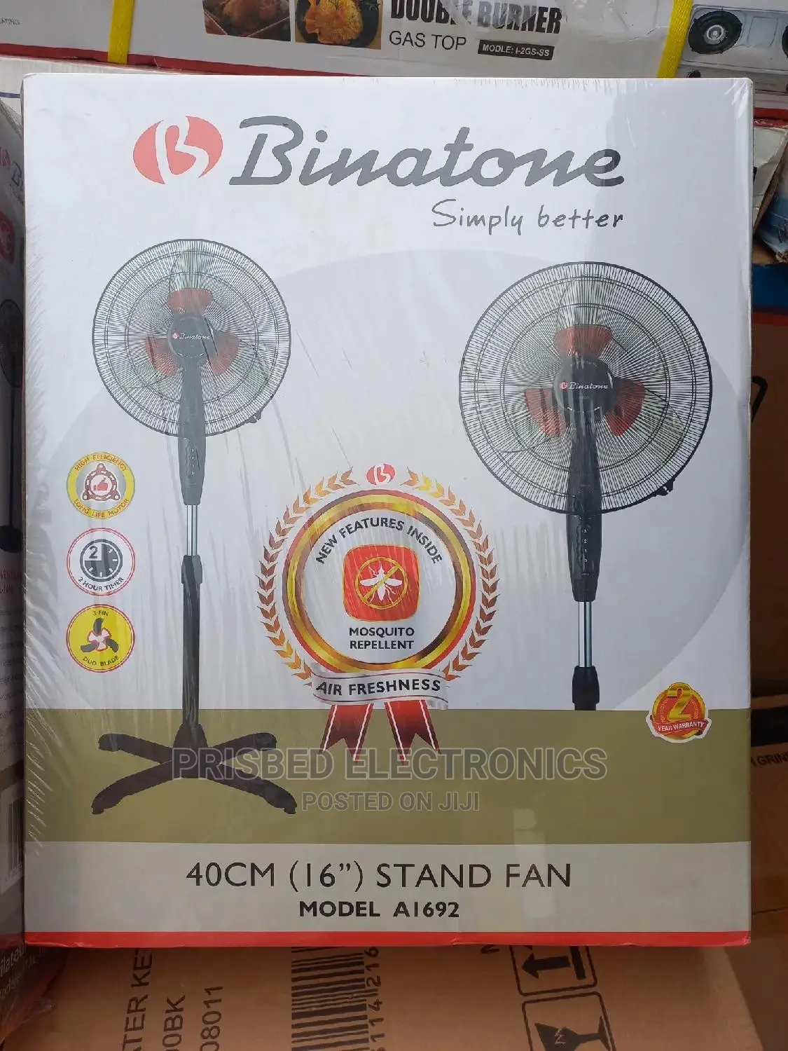 Binatone Durable Standing Fan 16"