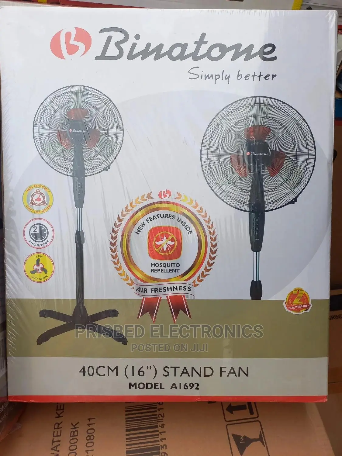 Binatone Durable Standing Fan 16"