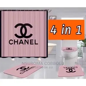 Curtains With Set of Bathroom Set